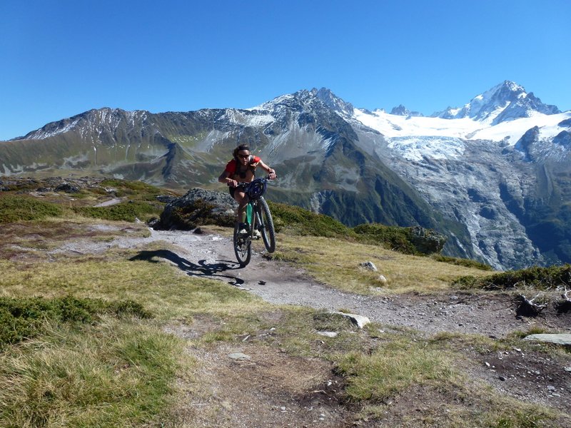 Aig. des Posettes : Le glacier du Tour derrière