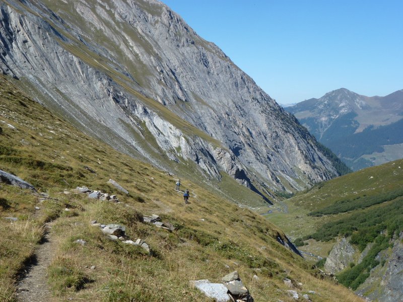 Combe de l'A : Descente sur la cab. de Tsissette