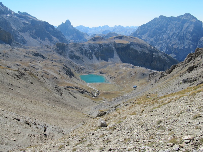 Pointe D'Aval : Au dessus de refuge de Chambeyron