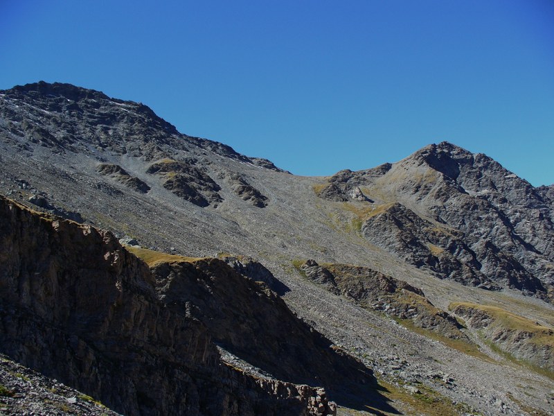 Col Agnel : Col de Chamoussière en vue