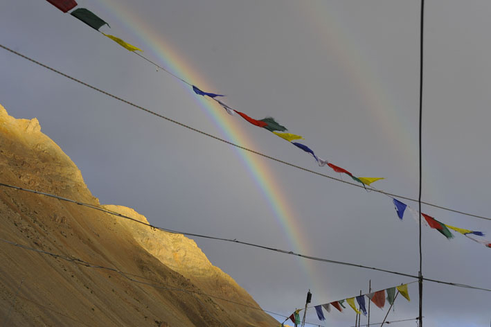 Spiti : 13ème étape : mais après l'orage vint l'arc-en-ciel.