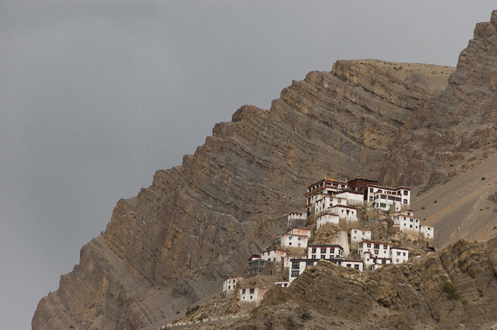 Spiti : 13ème étape : La gompa de Kye sur sa colline.