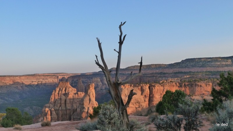 National Monument Park : La vue depuis la table du repas ....
Y'a même les BBQ pour les côtes de porc épaisses comme un High Roller en 2.35 ;)