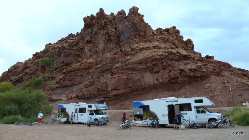 Moab Park : On se prépare pour la navette de Whole Enchilada