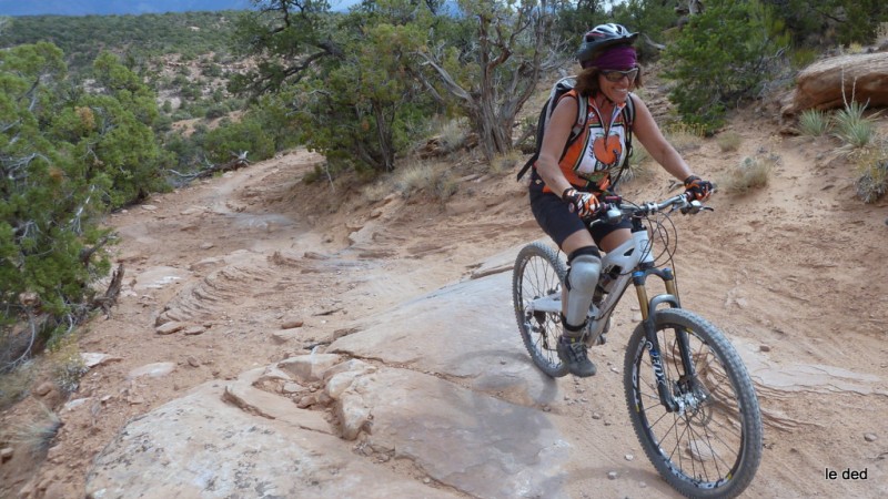 Porcupine Rim : Chriss va assurer comme une pro et pourtant pas mal de sections très physiques et difficiles