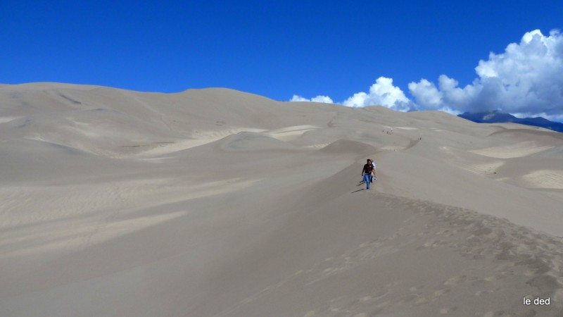 Great Sand dunes NP : Des dunes et des crêtes à perte de vue