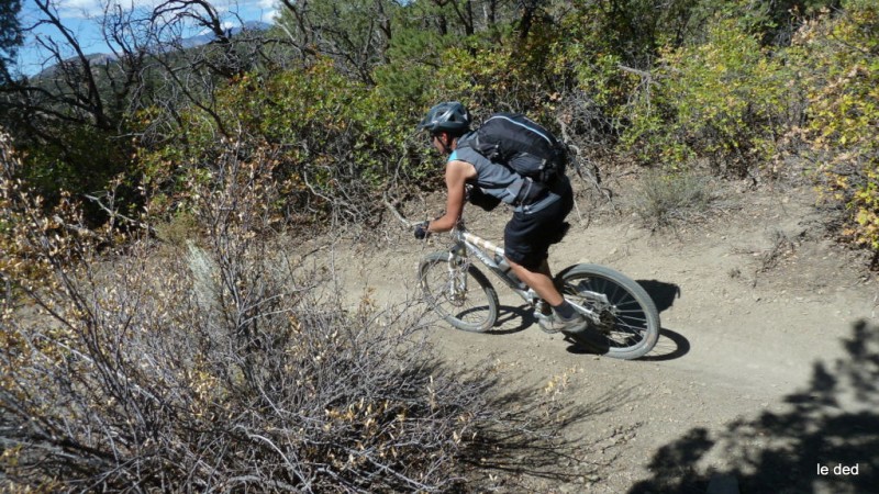 Telegraph trail : Gilles (fracture de la main) lâche la viande