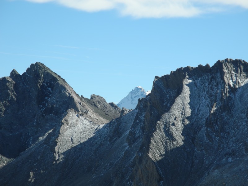 Rissace : petit bout du Viso tout blanc.