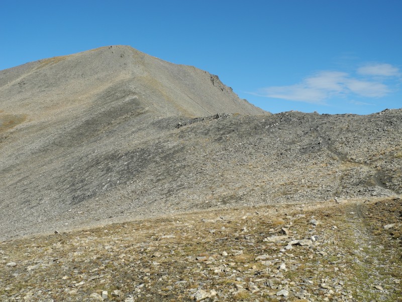 Rissace : Le sommet depuis le col Albert.