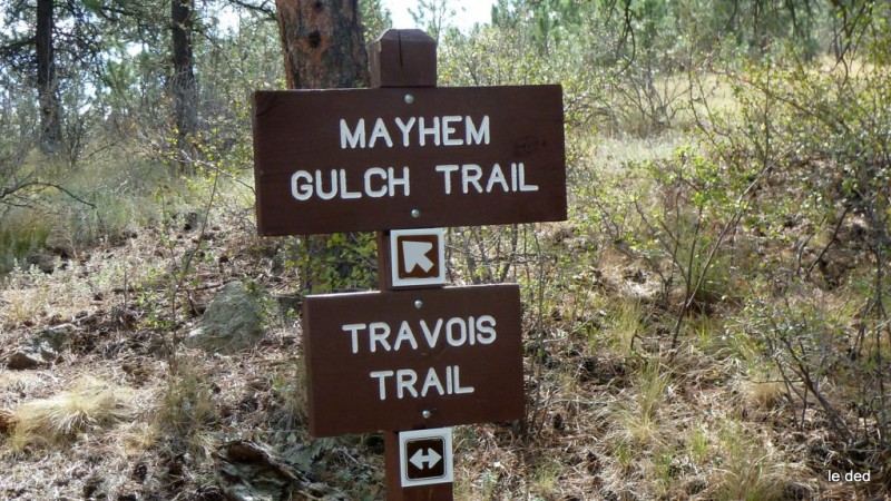 #12 Trails system : Mayhem Gulch trail, la variante qui permet de redescendre sur l Trails system : Mayhem Gulch trail, la variante qui permet de redescendre sur l'US119