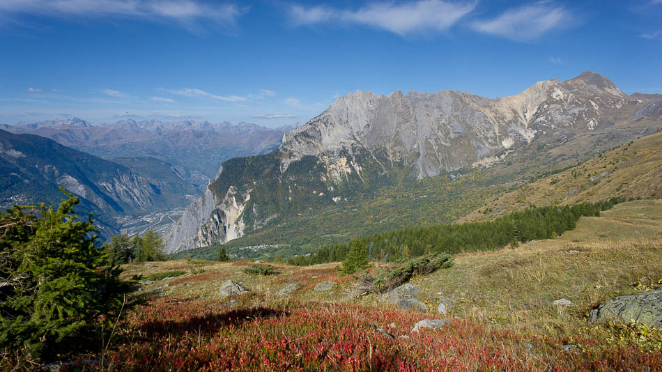 Croix des Têtes : Belledonne au fond