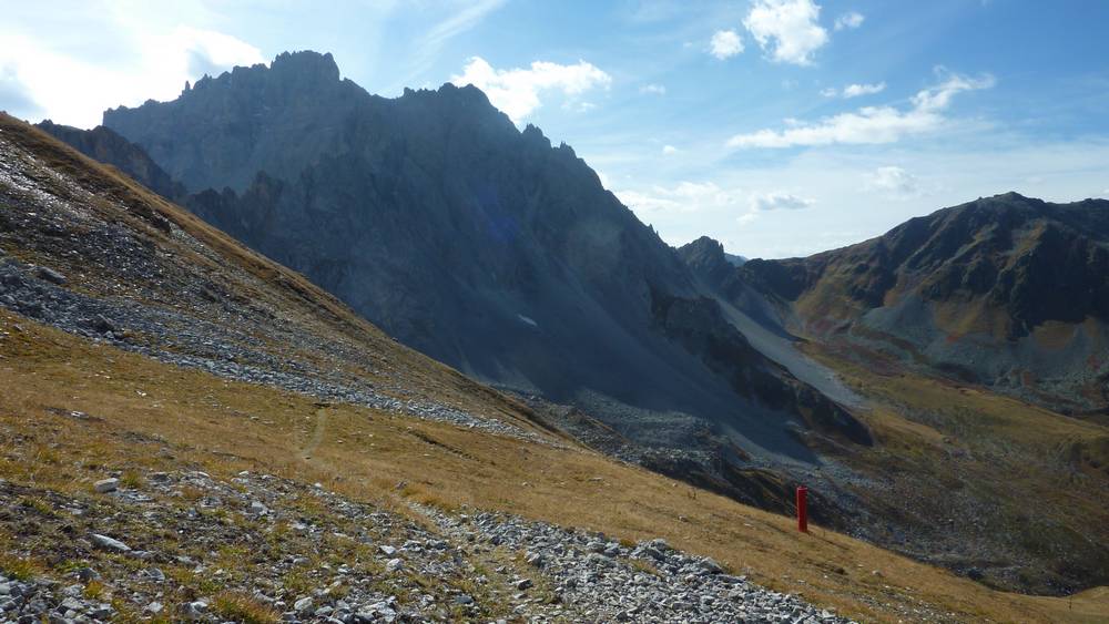 col du Fruit : vu depuis le col de Chanrossa