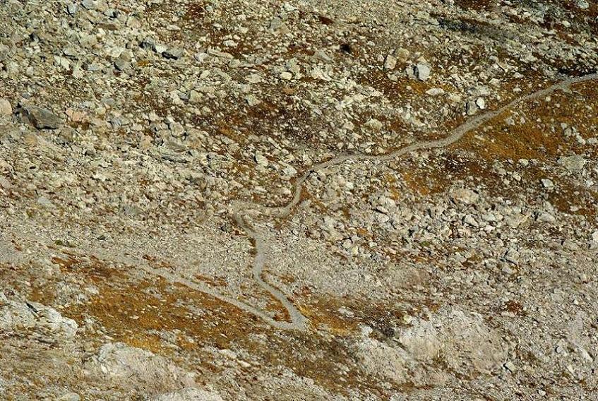 Col de Freissinières : le magnifique mais inaccessible sentier du versant Est