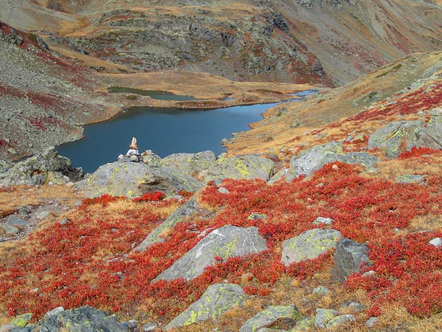 Lac des Bataillères : plus de couleur de ce côté