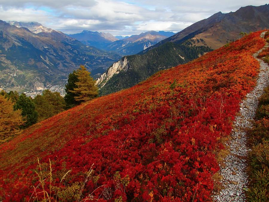 Arplane : Vue plongeante sur Modane et la haute vallée