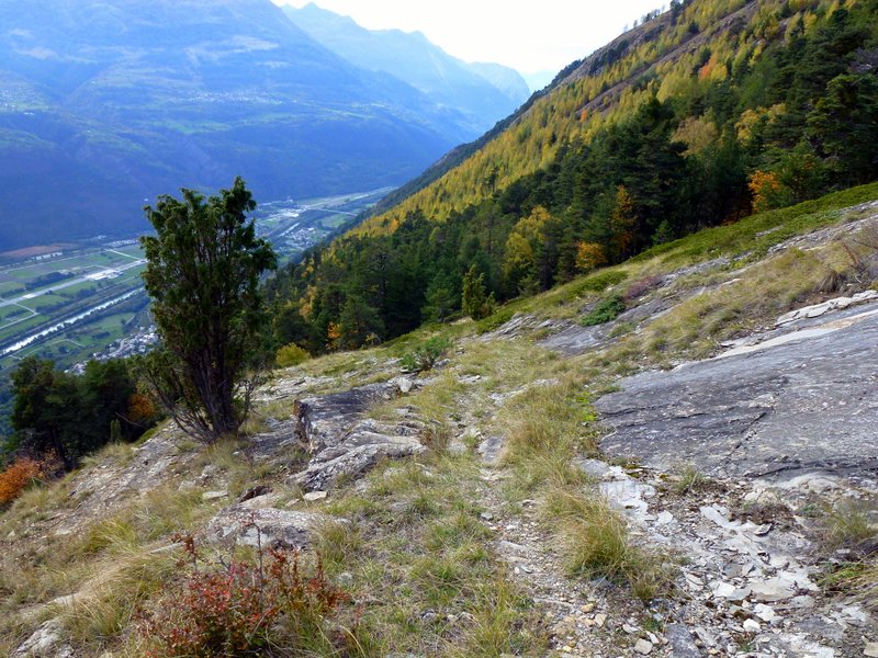 #11 Wiwannihütte : Descente sur la vallée du Rhône Wiwannihütte : Descente sur la vallée du Rhône
