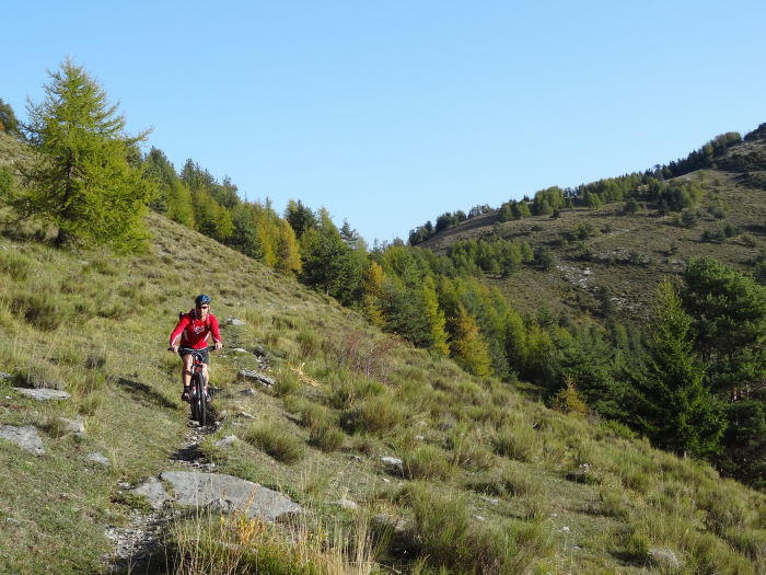 #2 Après le col de la Colmiane : Premiers sentiers de la journée. Après le col de la Colmiane : Premiers sentiers de la journée.