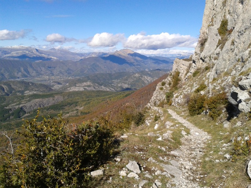 Montée au pas de la Faye : Bientôt en haut...