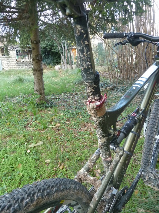 un vélo bien crotté ! : ...pour la région !!!