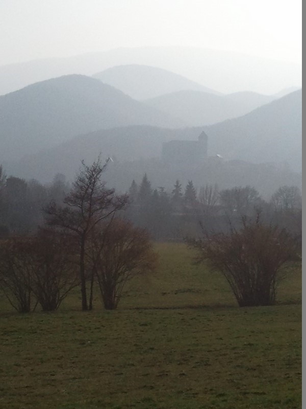 photo 5 : La cathédrale de Saint-Bertrand de Comminges qui tente de sortir de la brume.