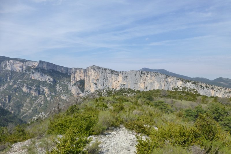 Direction Rancoumas : A faire à VTT jusqu'à la falaise