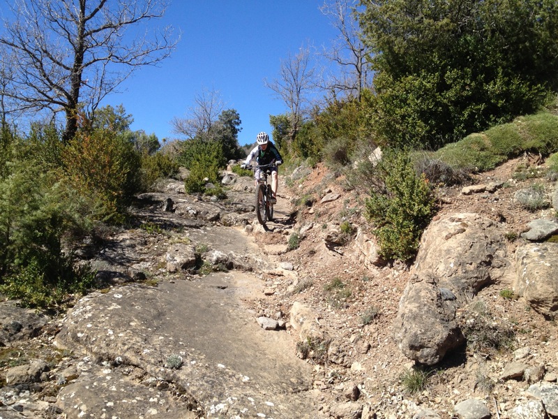 Descente sur Nocito : Dalles à gogo