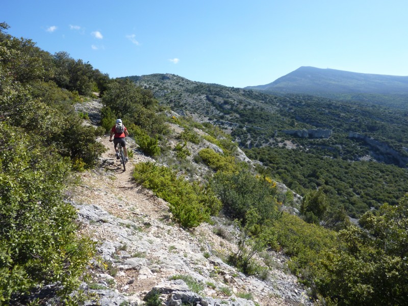 Sentier panoramique : au dessus de Combe Obscure