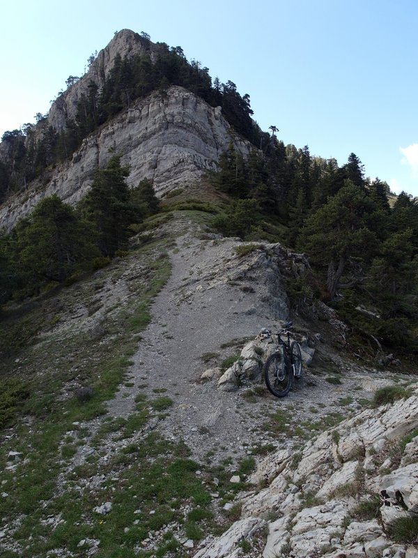 Col de la Courbaisse : Pointe Chavanette en vue