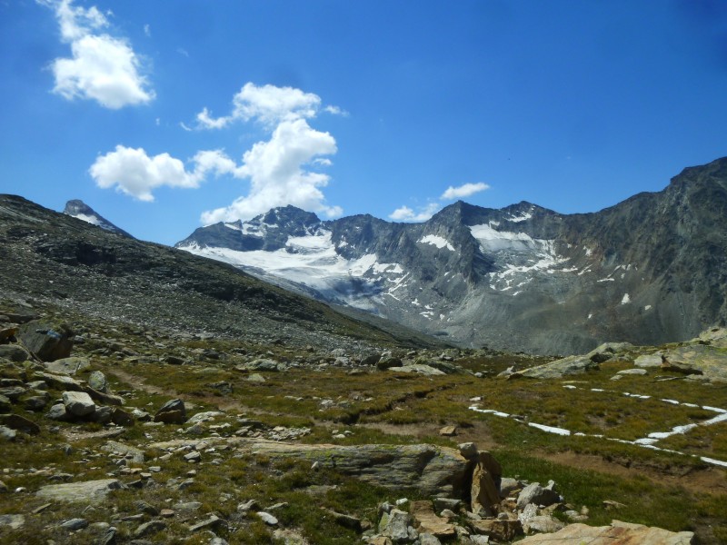 #12 Zwischbergenpass : vue sur les montagnes de Portjengrat Zwischbergenpass : vue sur les montagnes de Portjengrat