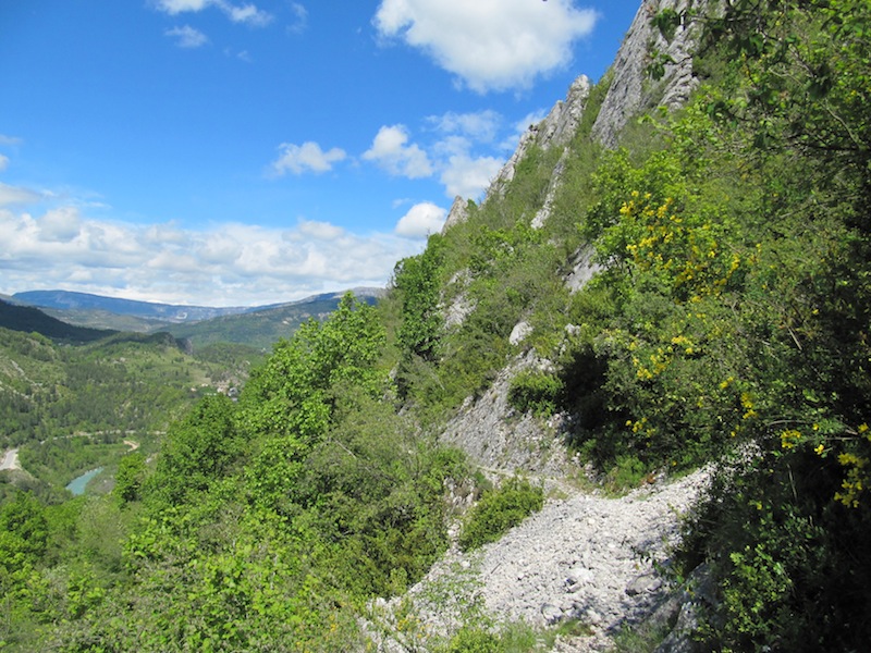 Castellane/Montagne de Robion : Descente sur Castellane