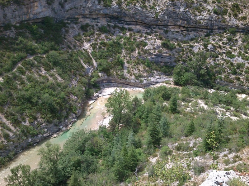 Gorge de la Meouge : vu d'en face