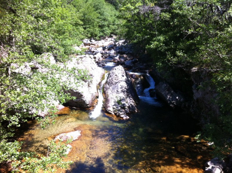 Raid Enduro Ardèche : La Borne, après l'Allier à Labastide