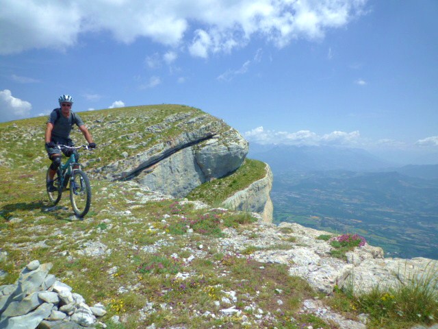 Les crêtes : à la descente