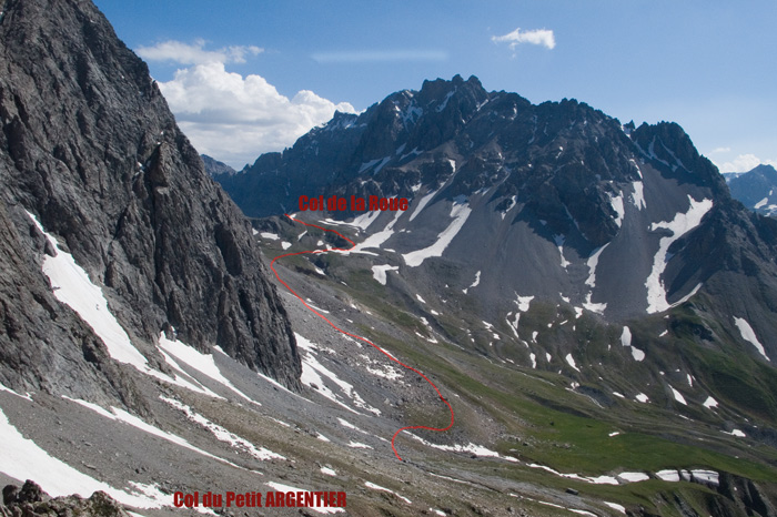 Versant français du col de la Roue