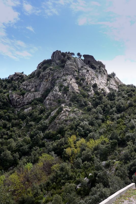 Le chateau au sommet... du moins ce qu'il en reste !