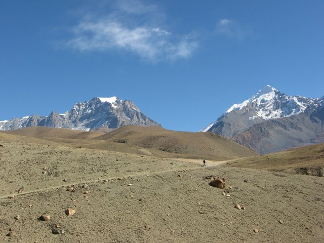 Vue sur les sommets au dessus de Muktinath