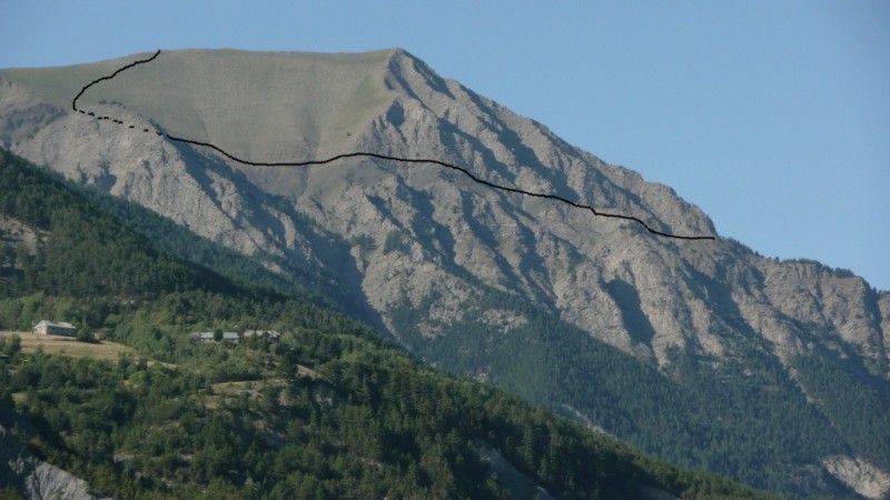 La première partie de la traversée. Du bas on a du mal à croire que ça passe !