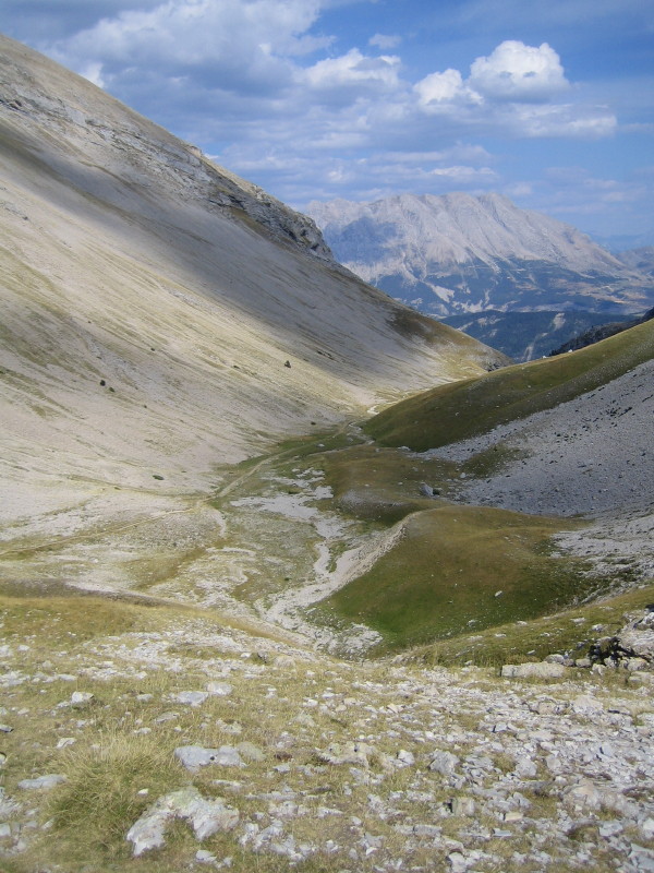 Le Vallon du charnier à la descente