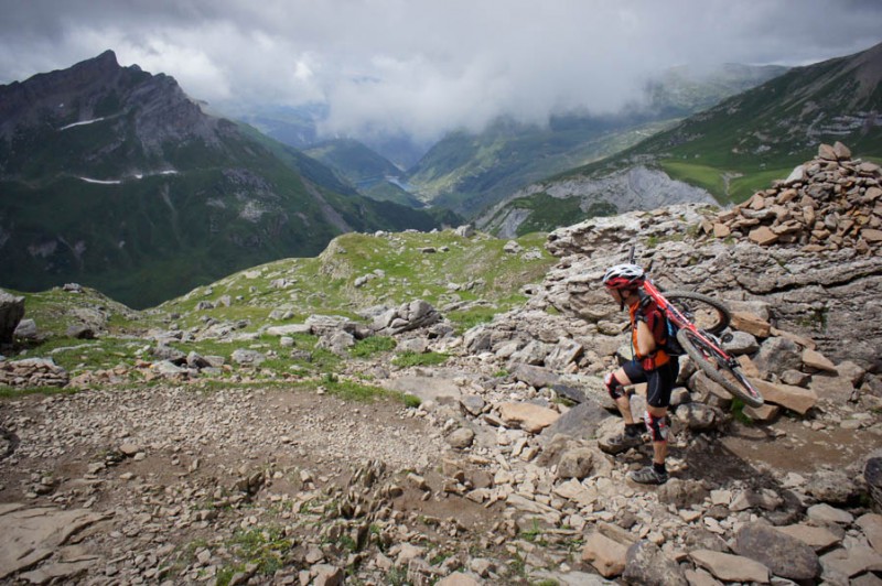 Au dessus du Col du Bonhomme