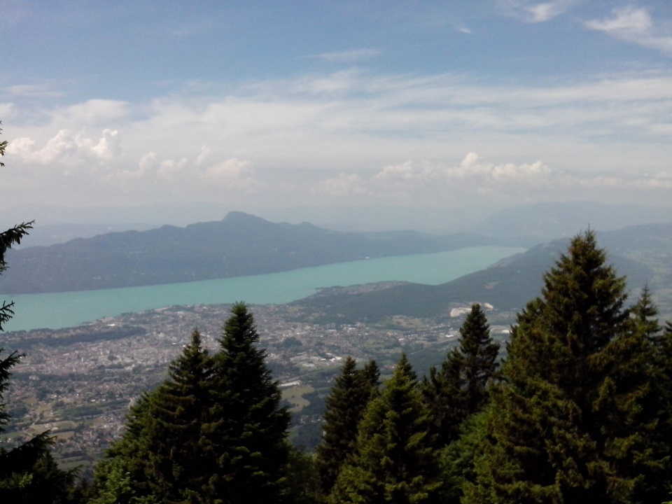 Vue sur le lac du Bourget depuis le Revard