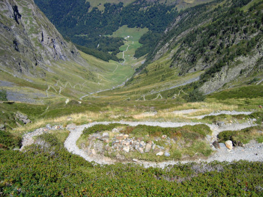 Fin de la descente du Port de Vénasque