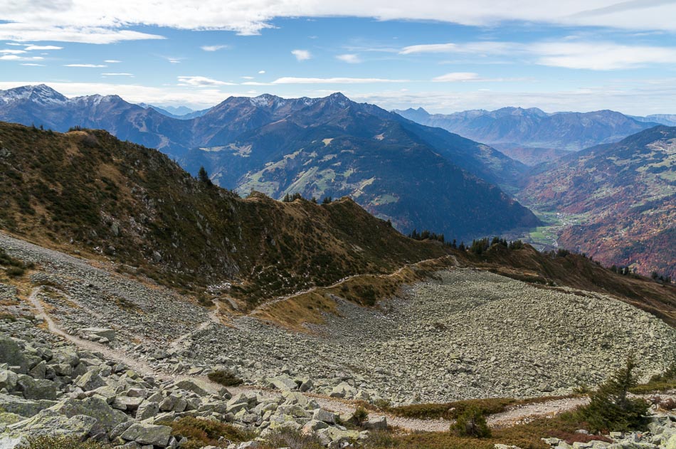 Du Pas d'Outray, vue panoramique sur tout le Beaufortain 