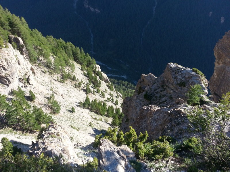 Val d'Escreins : descente vertigineuse