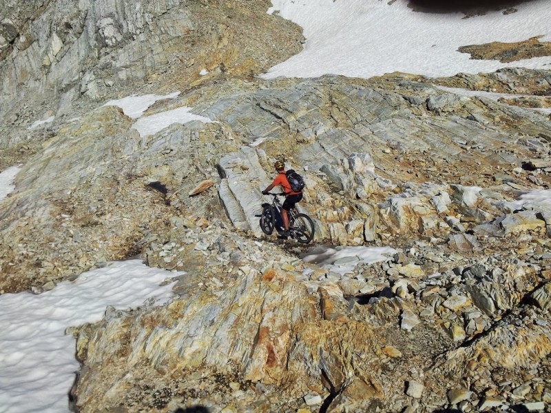 Glacier du Sommeiller : Dalles "moabiennes"