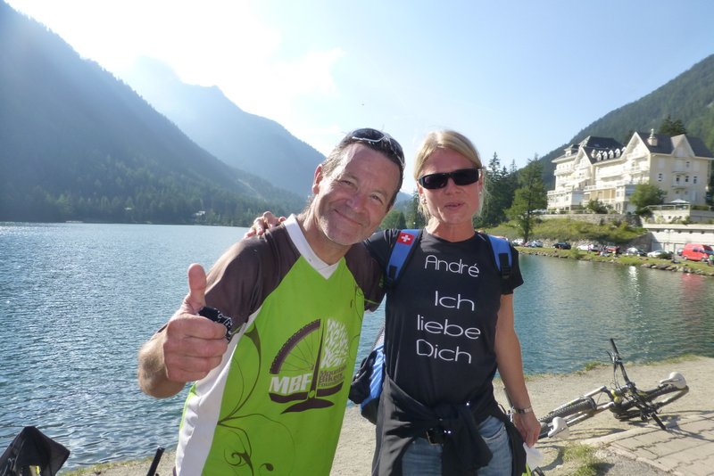Supportrice : André a trouvé une supportrice à Champex