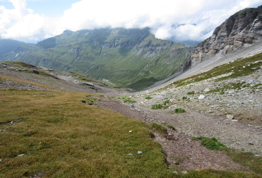 Col de Salenton : Côté vallon de Villy, conditions optimales pour la descente