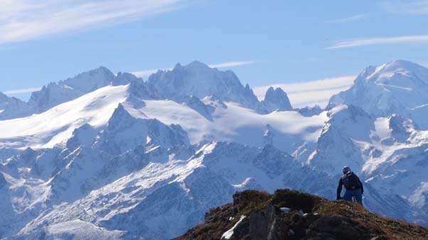 Portail de Fully : Face au Mt Blanc, no comment.