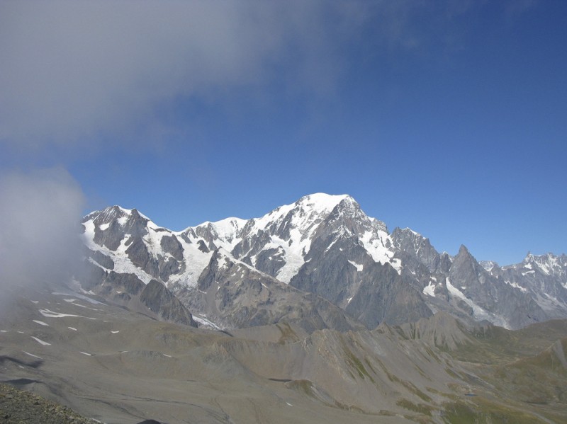 Miravidi : Panorama du sommet. le Mont Blanc tout proche.