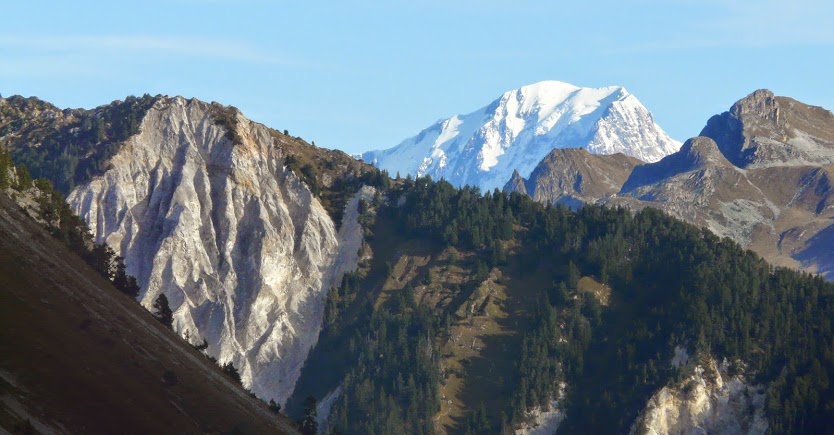 Mont Blanc et Dent du Villard : Le régal visuel durant toute la journée