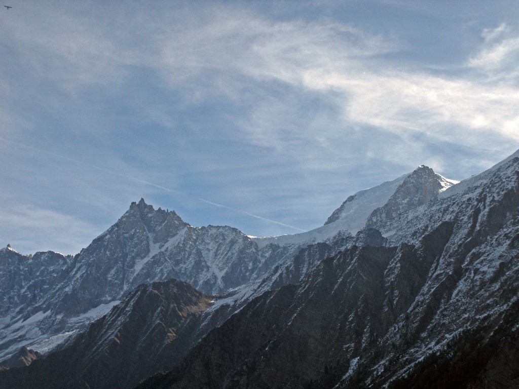 Balcon du Mt Lachat Aiguille du Midi Mt Blanc du tacul